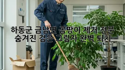 🏡 하동군 금남면 곰팡이 제거 전문: 숨겨진 검은 그림자, 완벽 퇴치! 🛡️