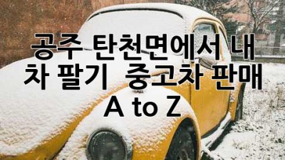 공주 탄천면에서 내 차 팔기 🚗💨 중고차 판매 A to Z