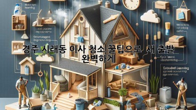 경주 시래동 이사, 청소 꿀팁으로 ✨ 새 출발 완벽하게! 🏡